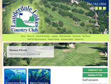 Tablet Screenshot of lauderdalelakescountryclub.com